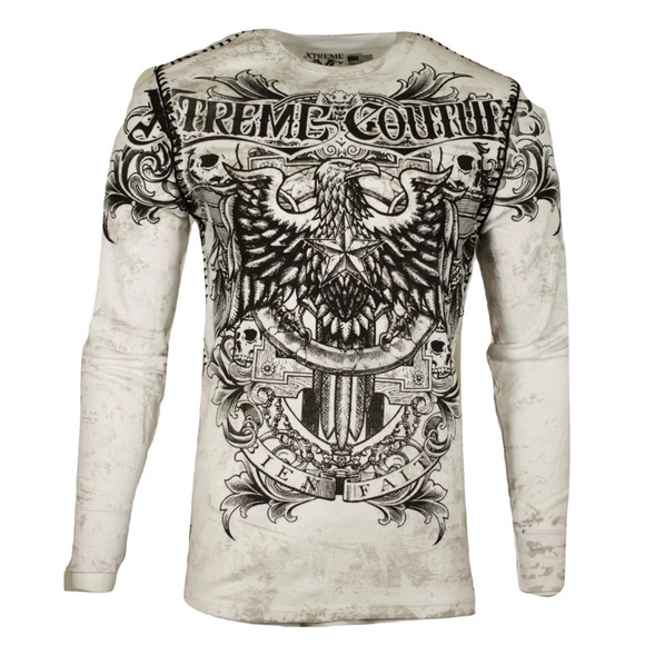 Affliction Other - Xtreme Couture by Affliction Men's Thermal Shirt GRAS PATRON Biker